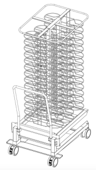 Тележка-кассета Finishing® 20-2-1, 84 тарелки RATIONAL 60.22.398